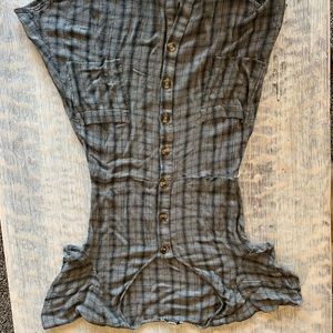 Grey checkered dress